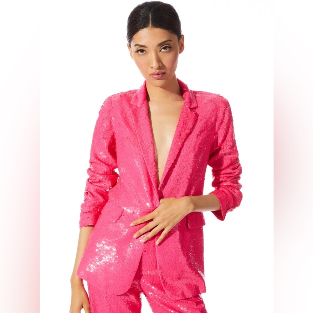 Alice and Olivia Sequin Blazer